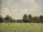 Camille Pissarro grass oil painting